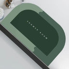 Trapezoidal Rounded Green / 40x60cm