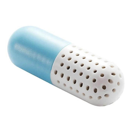Alloet Shoe Deodorizer Capsules For Shoes And Closet Freshness - compact blue white capsule for shoe and closet odor control