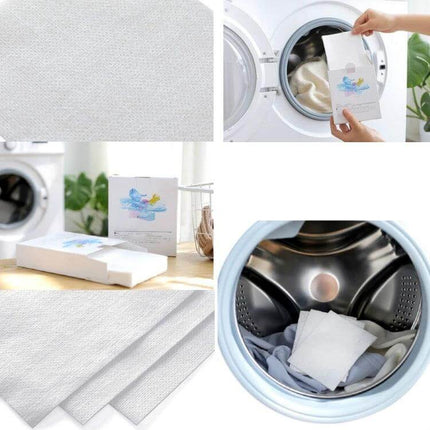 Anti Cross Dye Color Absorption Film Pack Of 5 Boxes For Clothes - laundry sheets in washer preventing dye transfer, 5 boxes of 24 honeycomb non-woven films