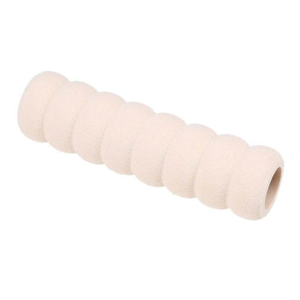 Anti-Static Bedroom Door Handle Anti-Collision Cover Foam 2-Pack - beige spiral foam handle cover to protect walls and reduce noise