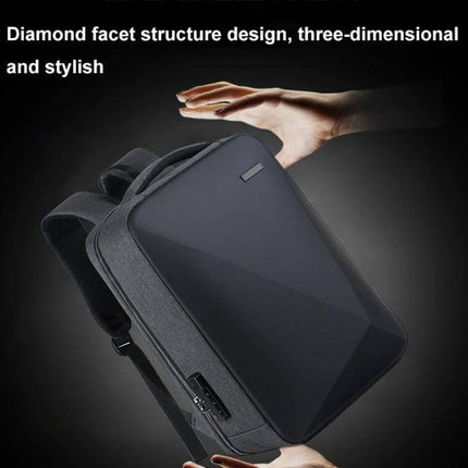 Laptop Backpack Antitheft For Daily Use 16 Inch Size - compact anti-theft backpack with diamond facet front, 999-combination lock, Oxford cloth and EVA backing