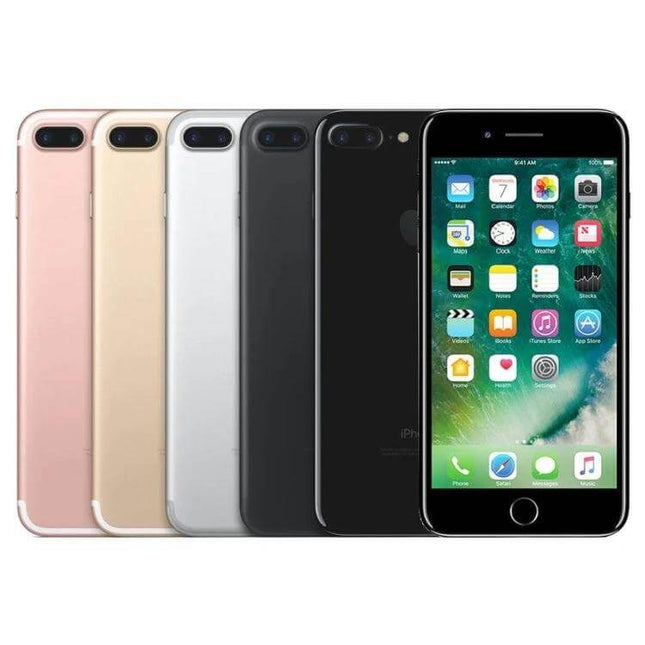 Apple iPhone 7 Plus 256GB Unlocked Used A Grade Random Color showing multiple color options and 5.5-inch Retina HD display