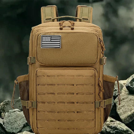 Molle 3 Day Military Hiking Backpack With Bottle Belt And Pouch