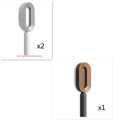 Ultimate Self-Cleaning Scalp Massager Brush for All Hair Types with Anti-Static Technology