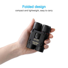 Compact 30x60 Zoom Binoculars for Travel and Outdoor Activities - Lightweight Folding Telescope for Bird Watching, Concerts, and More