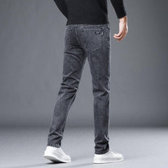 Slim Fit Stretchable Straight Leg Jeans for Men