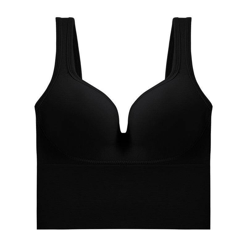 Comfortable Dual-Shoulder Sports Bra with Beauty Back Design