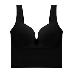 Comfortable Dual-Shoulder Sports Bra with Beauty Back Design