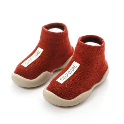 Baby Toddler Combed Cotton Floor Socks Breathable Cute - rust knit mesh non-slip baby floor socks with soft sole and breathable knit