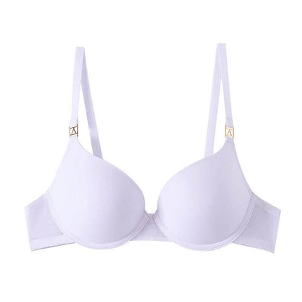 Backless Seamless Bra With Detachable Straps For Dresses - white seamless molded cups with adjustable detachable straps for low-back and strapless looks