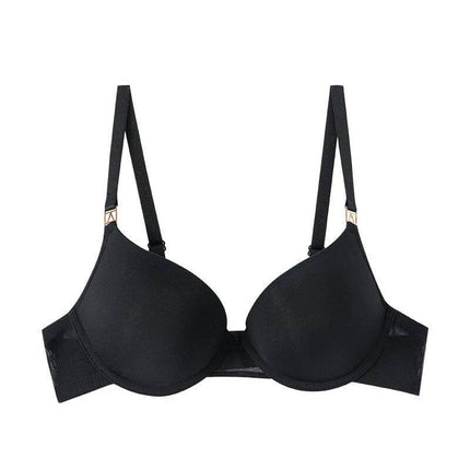 Backless Seamless Bra With Detachable Straps For Dresses - black seamless backless bra with thin molded cups and removable straps for low-back dresses