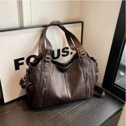 Retro Large Capacity Shoulder Crossbody Bag For Women