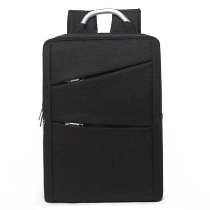 Laptop Backpack Fits 14 Inch And Under Laptops, Everyday Use - black durable polyester laptop backpack with padded 14-inch compartment
