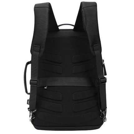 Laptop Backpack for Work With Anti-Theft Pocket for Daily Commutes showing back panel, padded straps, anti-theft pocket access and USB charging port