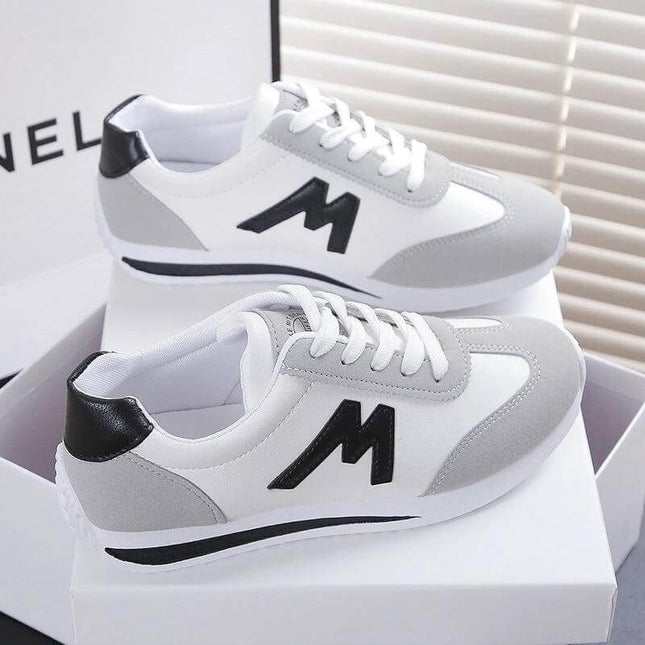 Student Casual Sports Flat Sneakers In Blue Comfortable Fit - breathable low-top blue campus sneakers with soft injection-moulded rubber sole