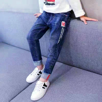 Boys Velvet Jeans 3 Months For Everyday Comfort Wear - soft velvet jeans-style pants for 3-month-old baby, casual everyday outfit