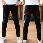 Black Spray Point Trousers / 110cm
