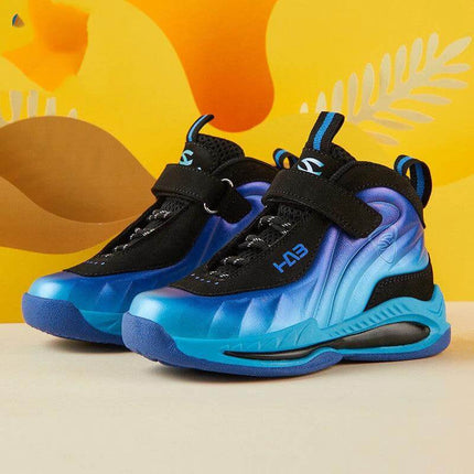 Boys Sneakers Size 28-33 For Daily School Wear Everyday - lake blue PU upper, TPR sole, plain pattern, durable easy-clean school shoes
