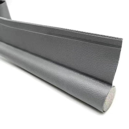 Door Bottom Seal Strip Brown Self Adhesive Gap Sealing for Doors - brown EPE foam and non-woven fabric draft stopper, removable washable, easy self-adhesive installation