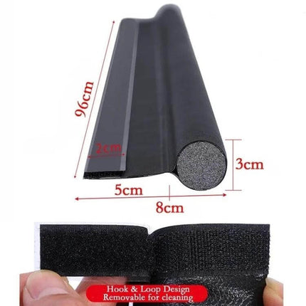 Door Bottom Seal Strip Brown Self Adhesive Gap Sealing for Doors - brown EPE foam door draft excluder with removable hook & loop backing