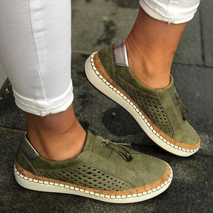 Plus Size Women's Canvas Tassel Sneakers For Everyday Casual Wear
