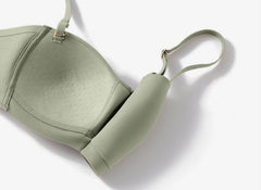 Detachable Beauty Back Bra with Non-slip Tube Top Design in Green, showcasing flexible straps and innovative comfort.