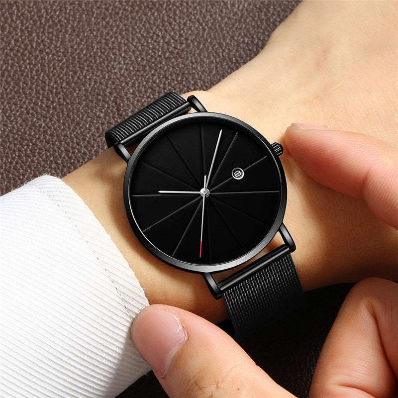 Simple Calendar Watch Male Creative Waterproof Quartz Watch