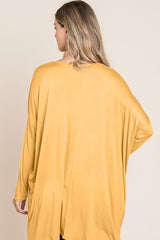 BOMBOM Round Neck Long Sleeve Oversized Top