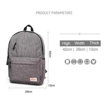 Canvas Laptop Backpack For 15.6 Inch Laptops Commuter Pack gray canvas commuter backpack 42x29x13cm with padded laptop sleeve