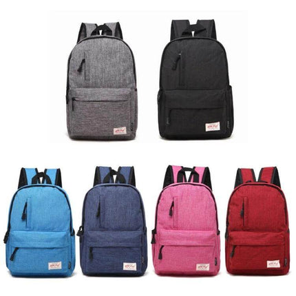 Canvas Laptop Backpack For 15.6 Inch Laptops Commuter Pack in multiple colors, padded sleeve and front pockets for daily commute and travel