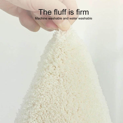 Cartoon Home Strip Rug Lamb Cashmere Non Slip For Bedroom 60x180 Cm - close-up of firm fluffy lamb cashmere pile, machine washable, non-slip backing