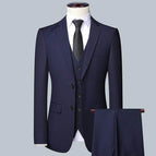 Navy Blue / Three piece suit / 2XL