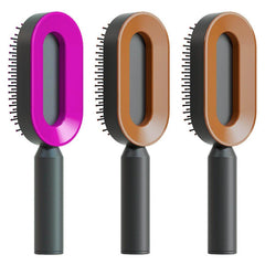 Ultimate Self-Cleaning Scalp Massager Brush for All Hair Types with Anti-Static Technology