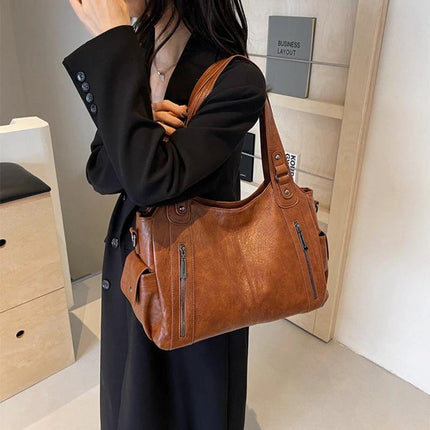 Retro Large Capacity Shoulder Crossbody Bag For Women