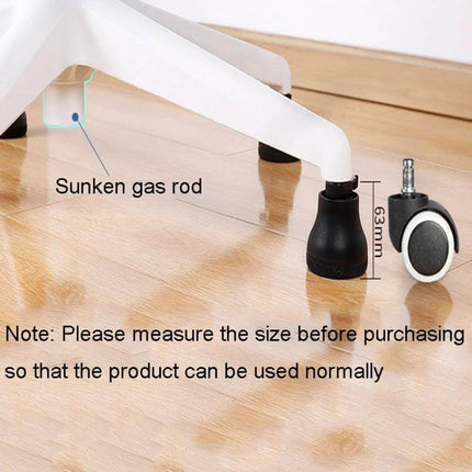 Chair Roller Cushion Non Slip for Office Chairs With Smooth Movement shown on wooden floor protecting surface and enabling quiet chair gliding