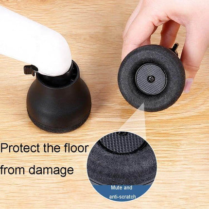 Chair Roller Cushion Non Slip for Office Chairs With Smooth Movement shown installed on wooden floor protecting floor and enabling quiet glide
