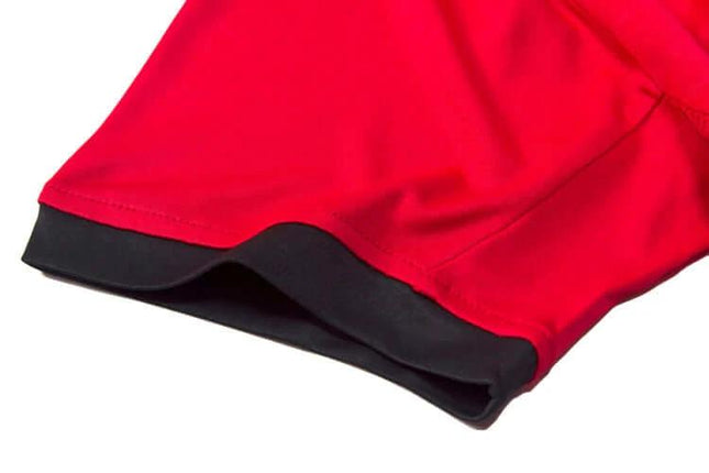 Children's Soccer Kit With Shorts And Jersey, Sizes 130-150 - red breathable training shorts detail
