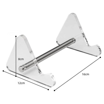 Clear Acrylic Keyboard Stand Detachable For Desk Use - 3mm clear acrylic detachable bracket elevates keyboard, 16x12x8cm, lightweight cable-organizing support