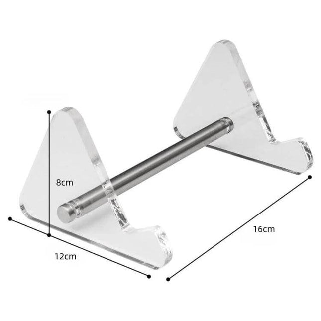 Clear Acrylic Keyboard Stand Detachable For Desk Use - 3mm clear acrylic detachable bracket elevates keyboard, 16x12x8cm, lightweight cable-organizing support