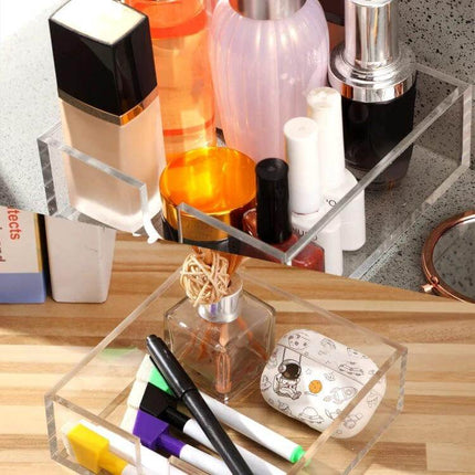Transparent Acrylic Napkin Stand For Dining Table And Everyday Use - clear 3mm acrylic U-shaped napkin holder for countertop and table