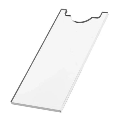 Sofa Mattress Baffle Wall Protection For Living Rooms clear acrylic panel to shield walls behind sofas and beds, cutout for outlets