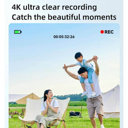 Compact Digital Camera With 2.4 Inch Screen For Everyday Photos — family camping 4K recording with LED fill light, selfie timer and time-lapse features