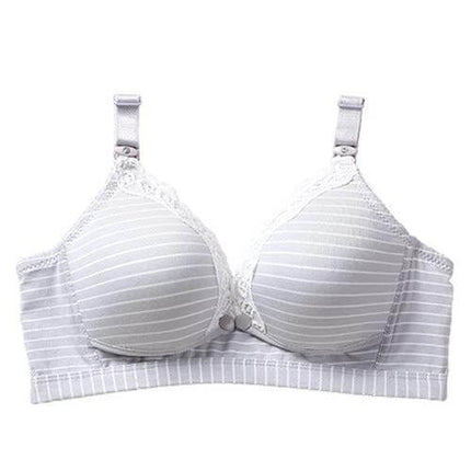 Cotton Front Clasp Nursing Bra For Comfortable Breastfeeding — soft cotton-lined front clasp bra for daytime, sleep, and easy one-handed nursing