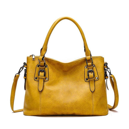 Women's Embossed PU Shoulder Bag Large Capacity For Everyday Use