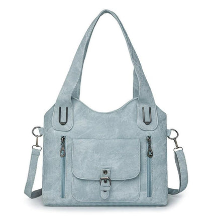 Large Capacity Casual Ladies Crossbody Bag Soft PU Shoulder Purse