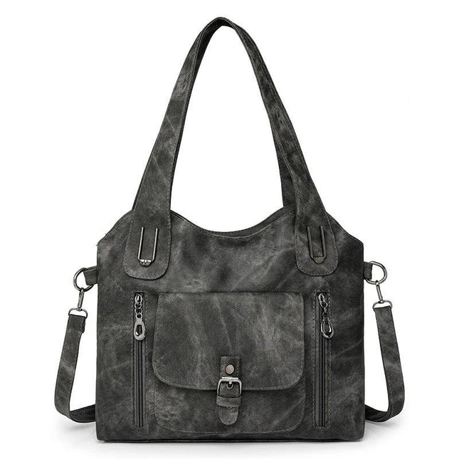 Large Capacity Casual Ladies Crossbody Bag Soft PU Shoulder Purse