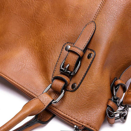 Women's Embossed PU Shoulder Bag Large Capacity For Everyday Use