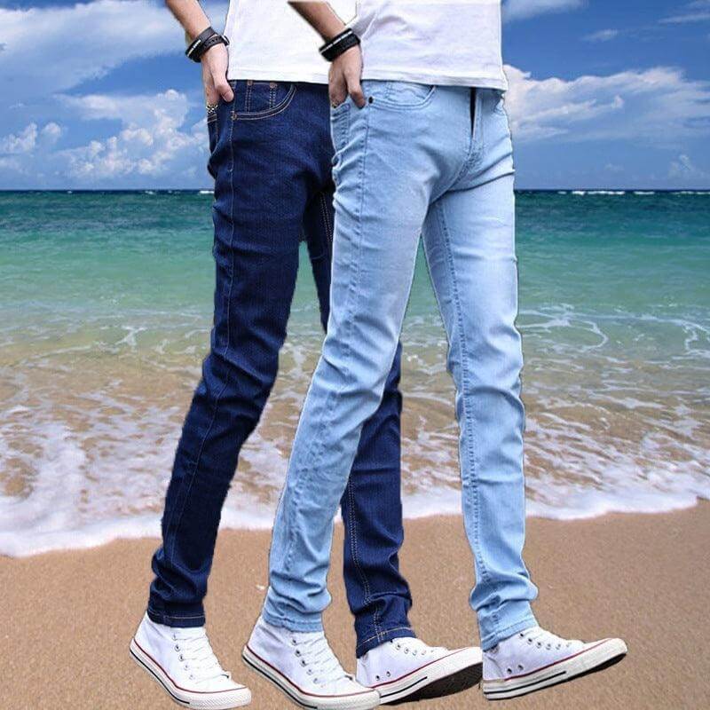 Casual Loose-Fit Skinny Jeans for Men