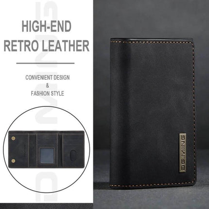 DG.MING Leather Card Wallet For Everyday Use At Home And On The Go - genuine leather magnetic card wallet, slim travel and commuting organizer