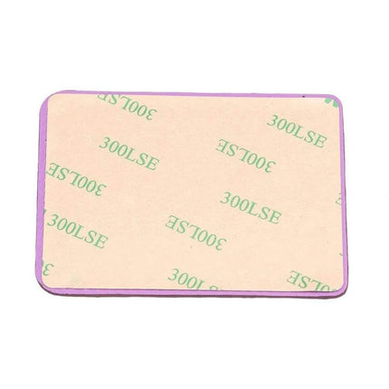 Diamond Lattice Card Bag Slim PU Leather For Phone adhesive-backed slim purple card holder showing adhesive pad